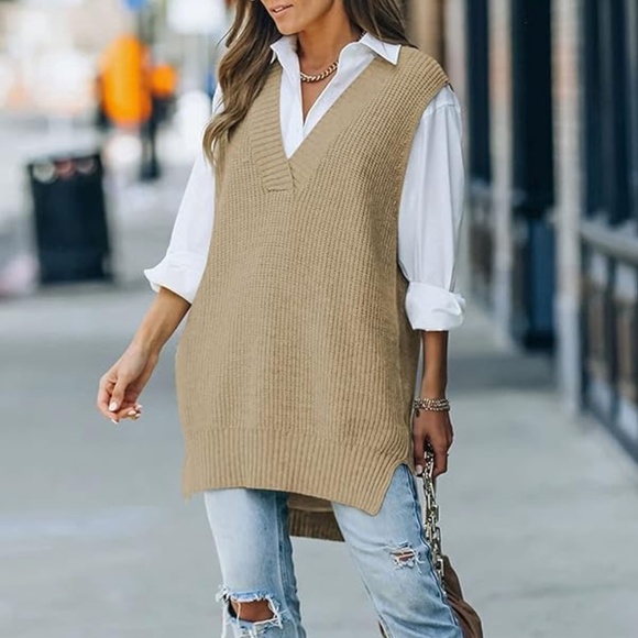 Viottiset V-Neck Sweater Vest - Picture 1 of 4